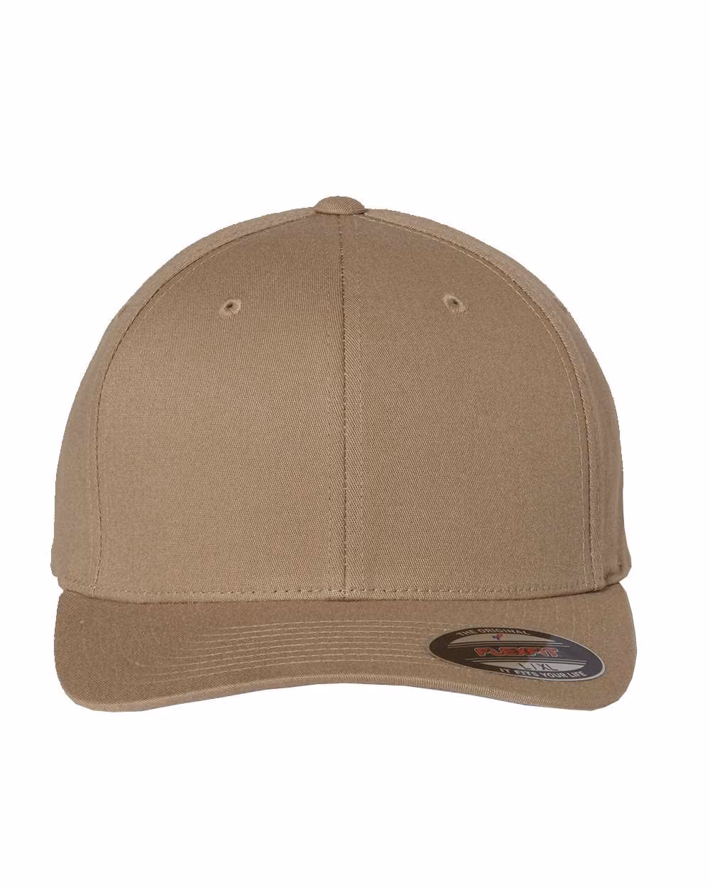Flexfit V-Flexfit® Cotton Twill Cap - Khaki front