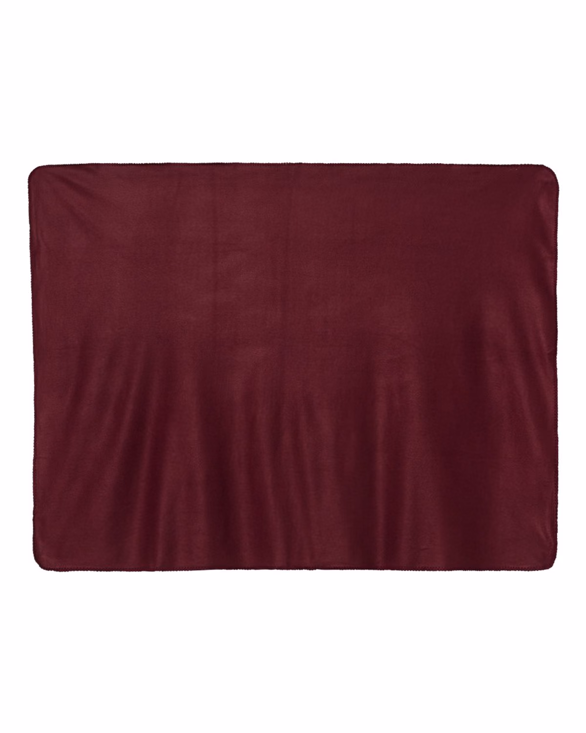 Alpine Fleece Throw Blanket - Burgundy - front