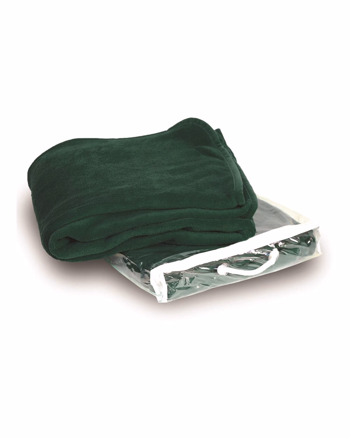 Alpine Fleece Micro Coral Blanket - Forest - front
