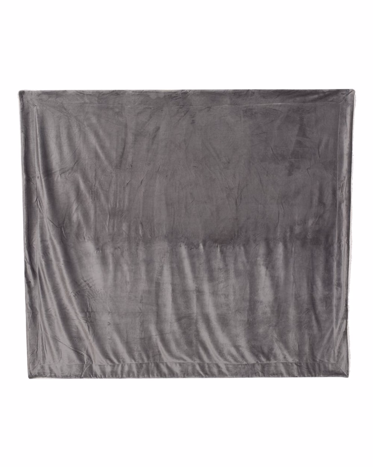 Alpine Fleece Oversized Mink Sherpa Blanket - Grey - front