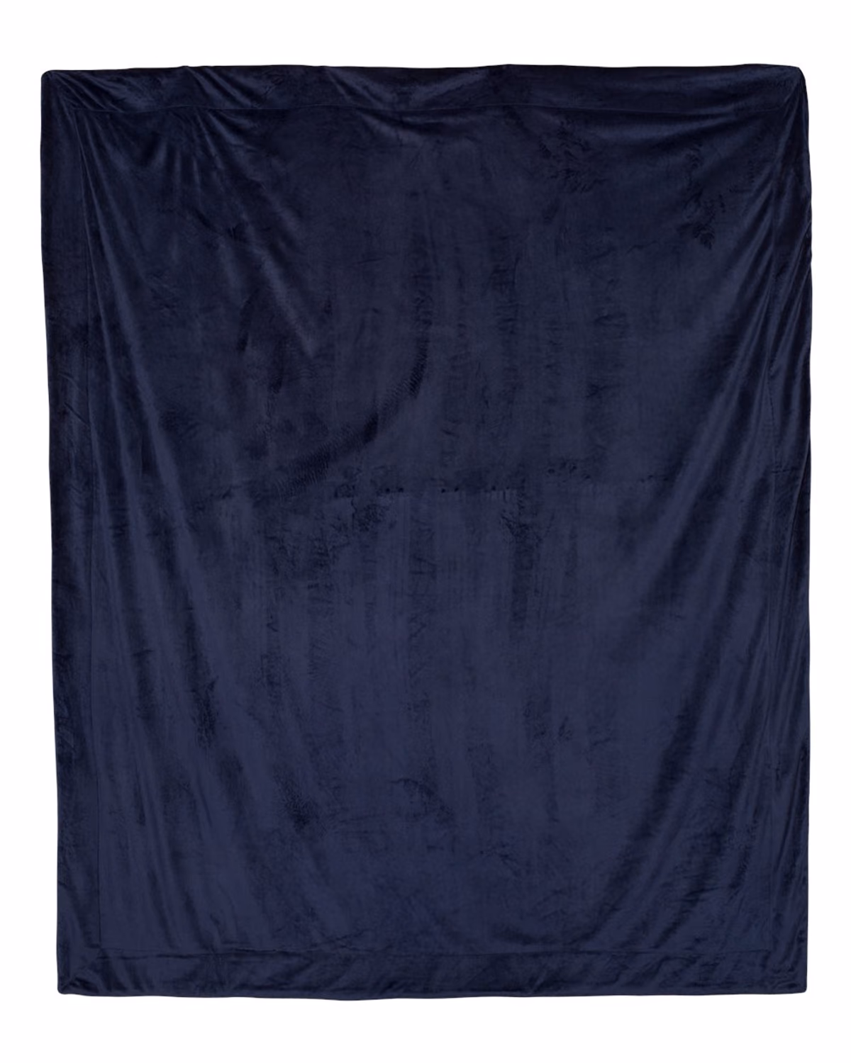 Alpine Fleece Oversized Mink Sherpa Blanket - Navy - front