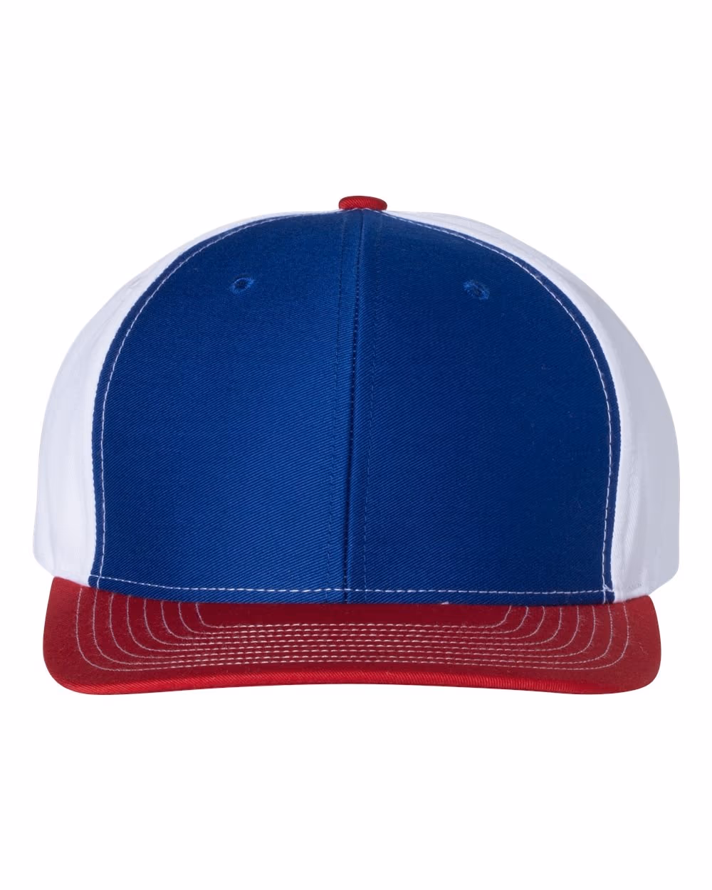 Richardson Twill Back Trucker Cap - Royal/ White/ Red* front