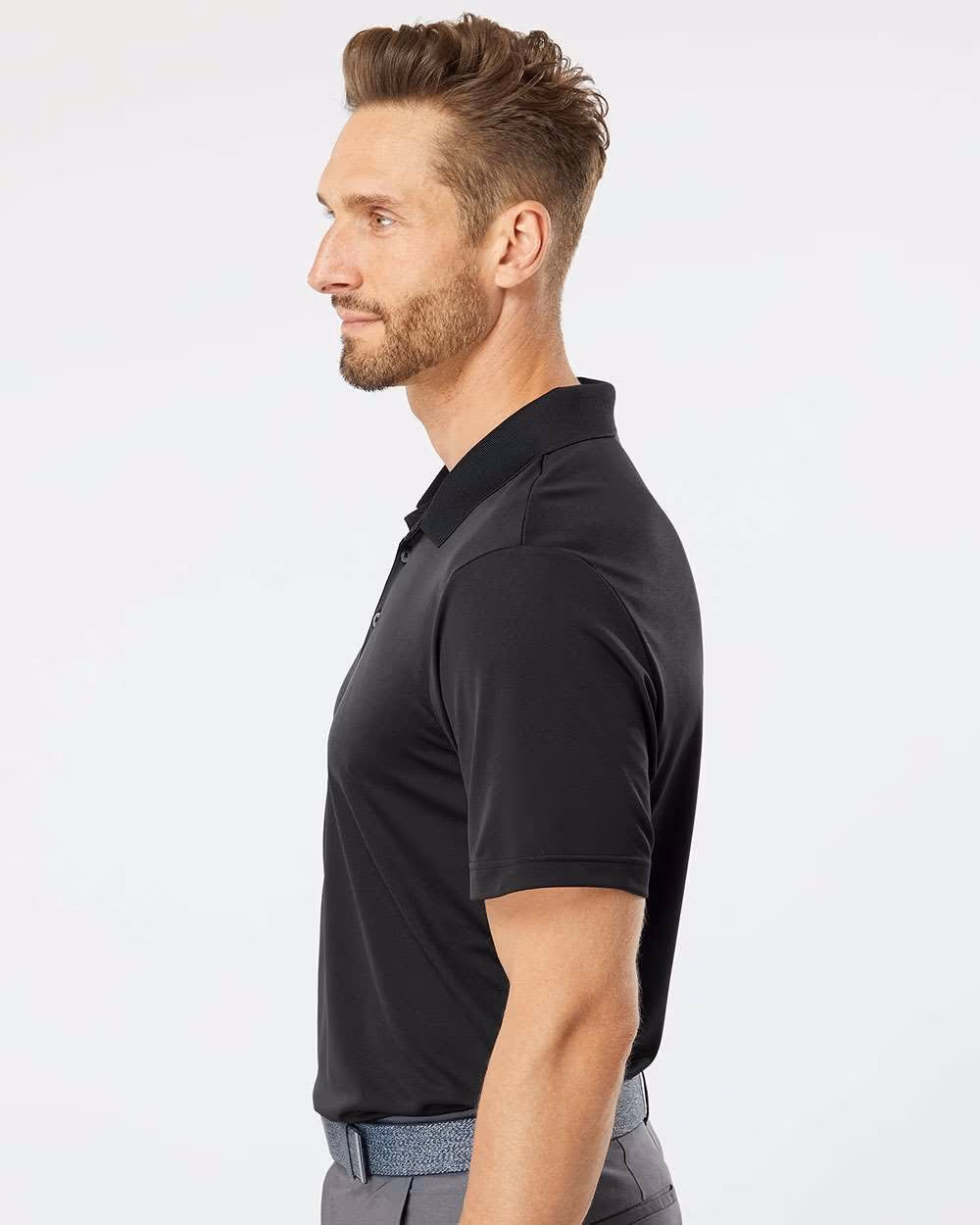 Custom Adidas Men's Performance Polo - Black side