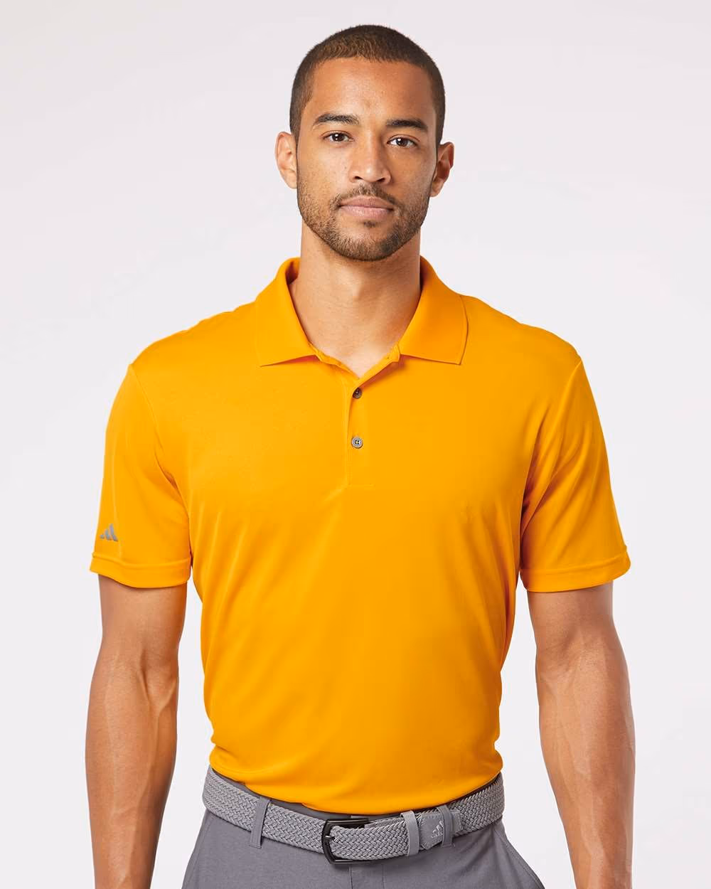 Adidas Men's Performance Polo - Collegiate Gold front