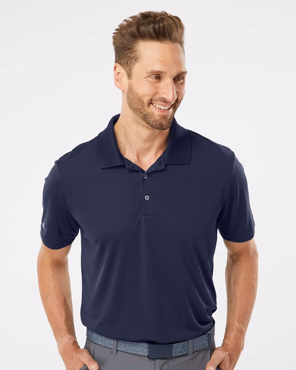 Adidas Men's Performance Polo - Navy front