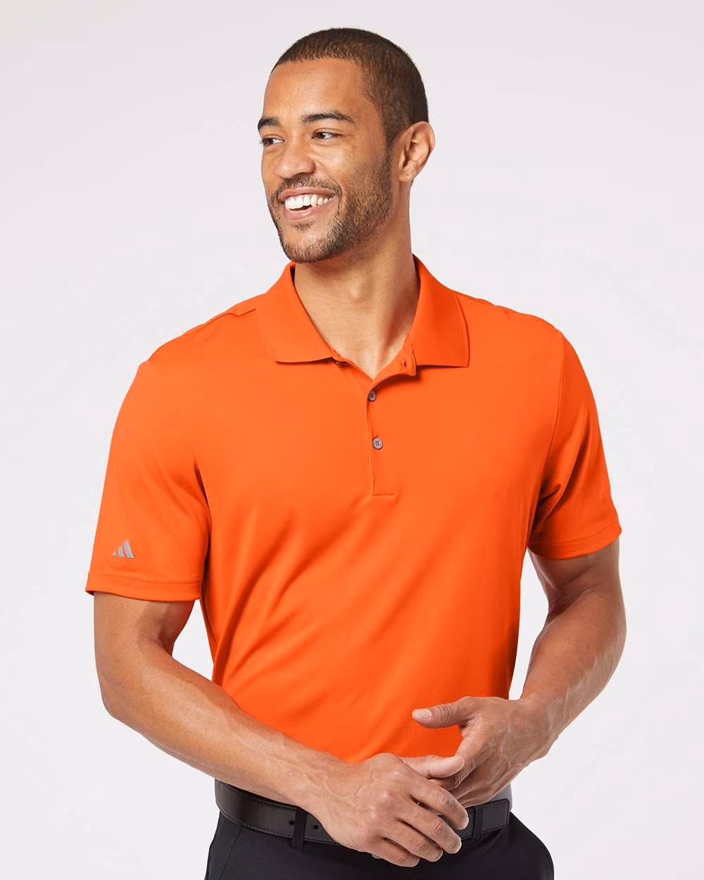 Adidas Men's Performance Polo - Orange front