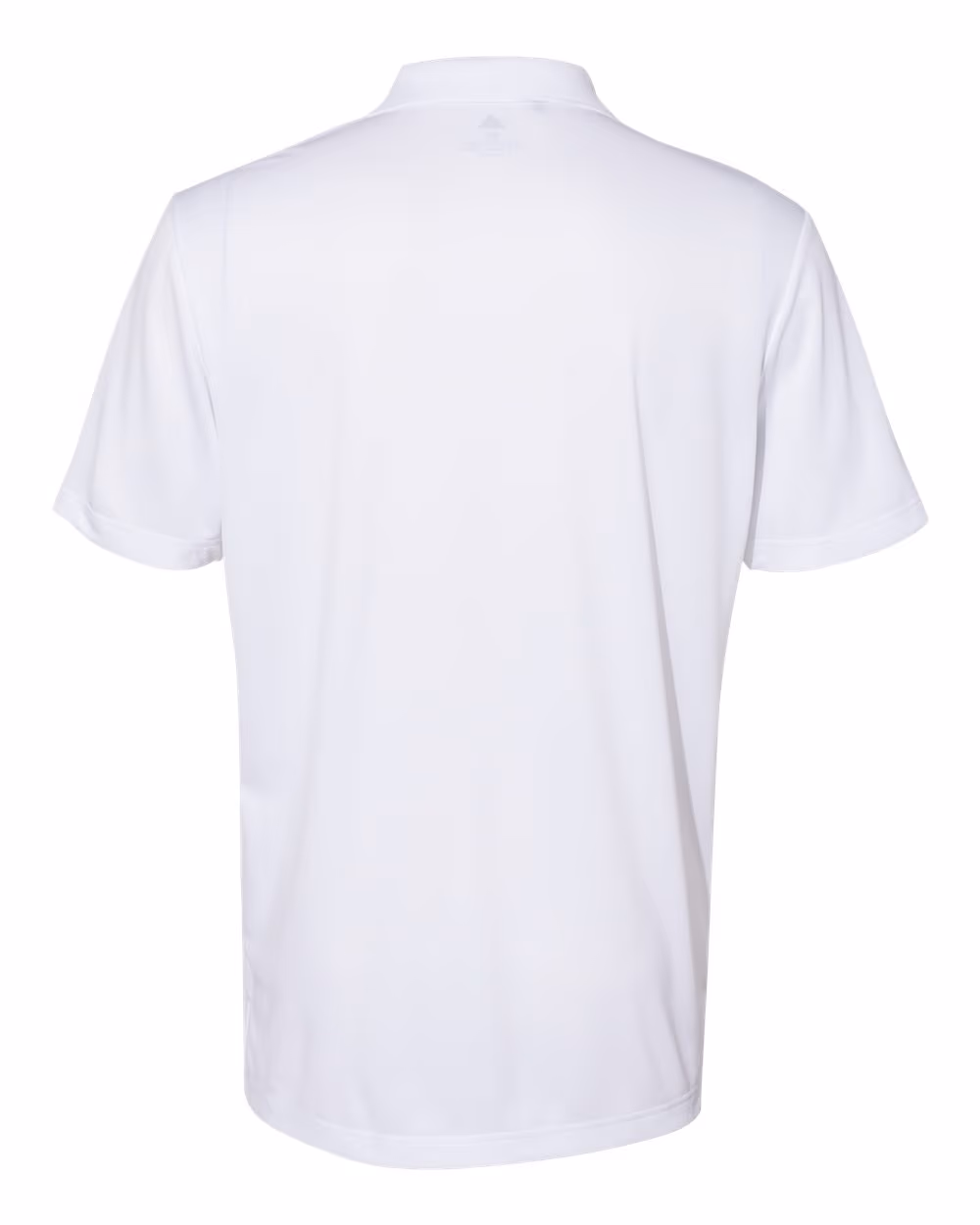 Custom Adidas Men's Performance Polo - White flat back