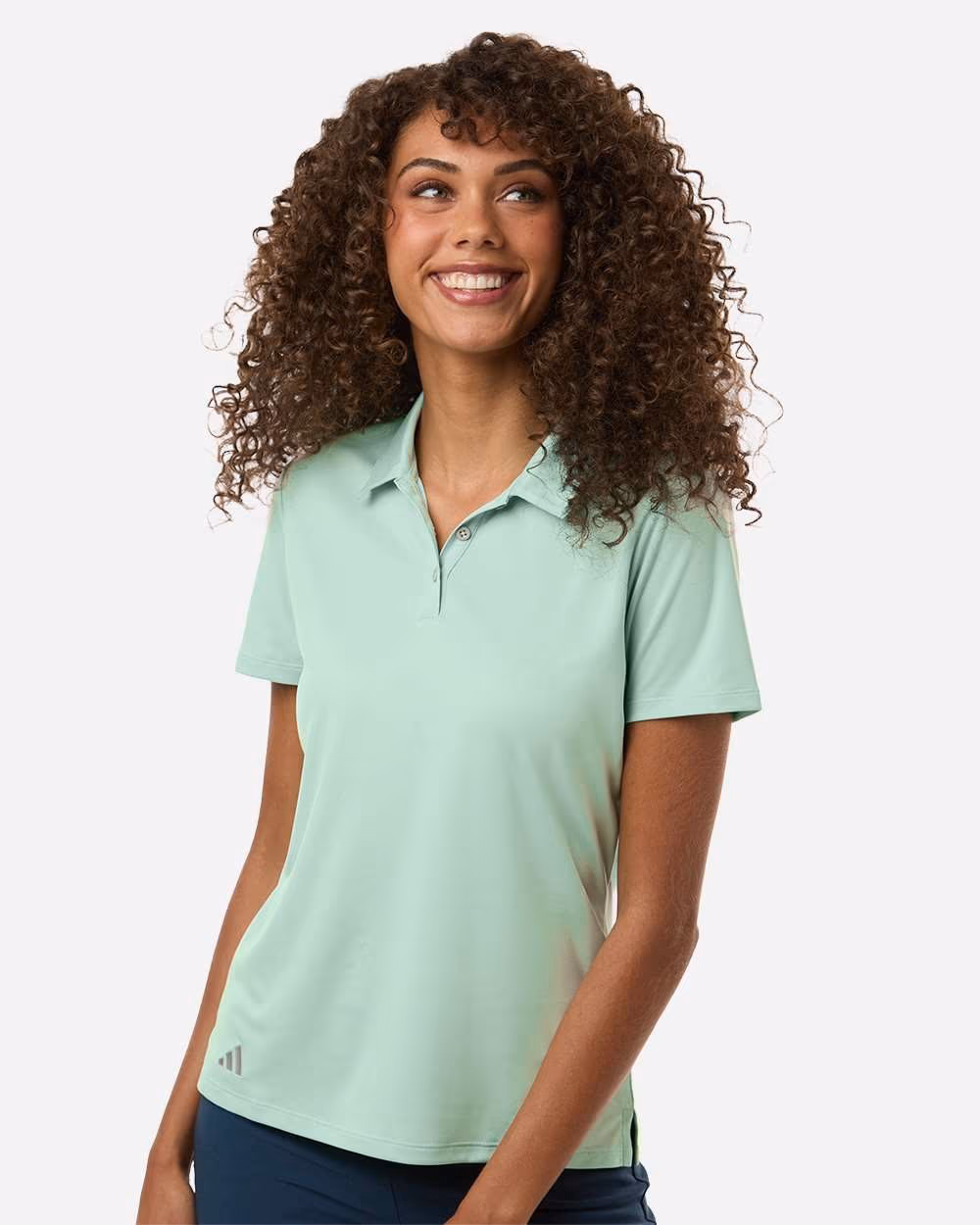 Adidas Women's Performance Polo - Clear Mint front