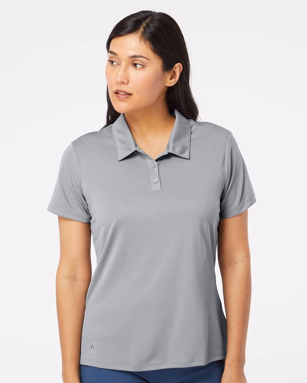 Adidas Women's Performance Polo - Grey Three front
