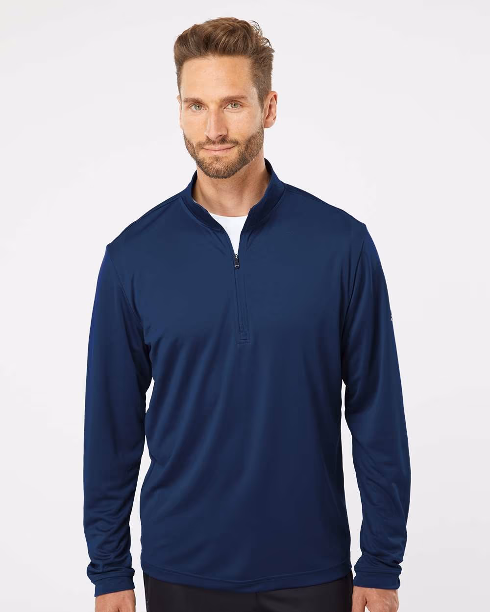 Adidas Men's Ultimate365 Lightweight Quarter-Zip Pullover - Collegiate Navy front