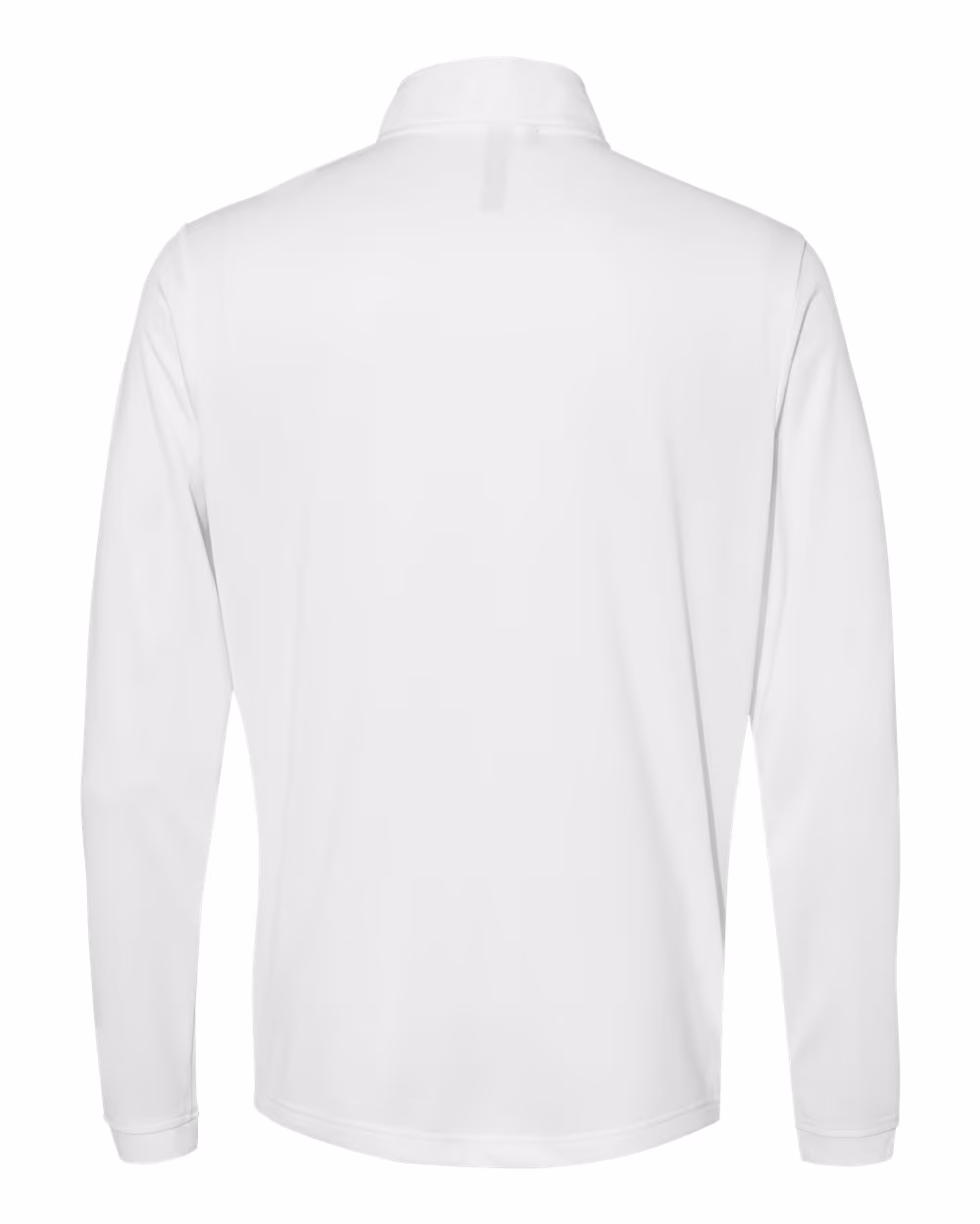 Custom Adidas Men's Ultimate365 Lightweight Quarter-Zip Pullover - White flat back