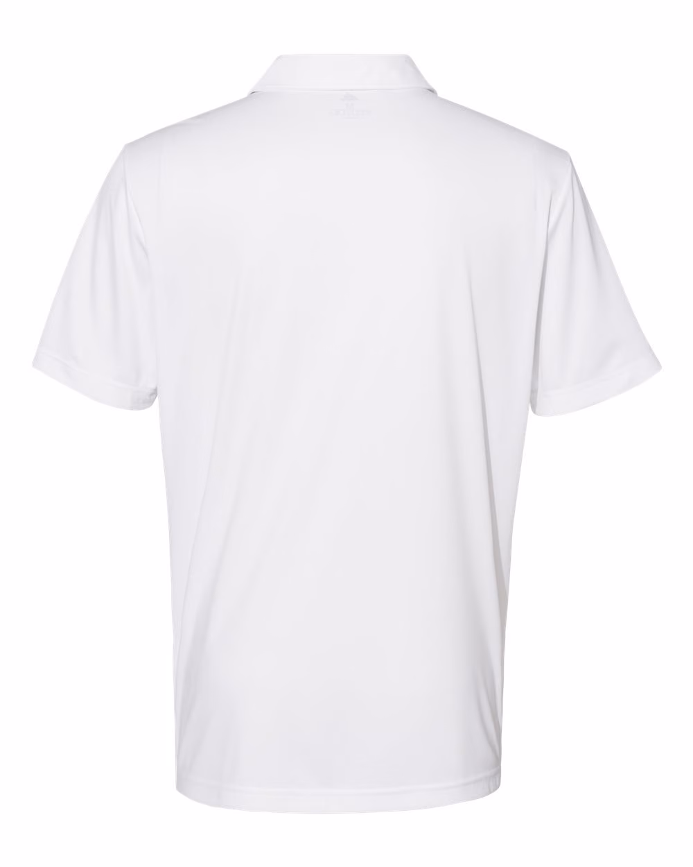 Custom Adidas Men's 3-Stripes Chest Polo - White/ Black flat back