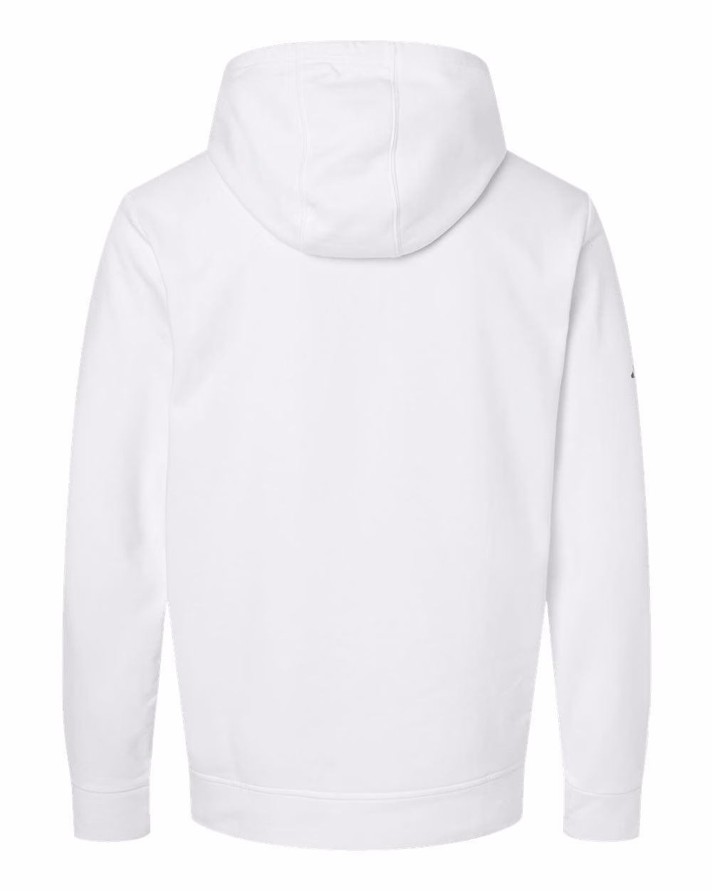 Custom Adidas Unisex Fleece Hooded Sweatshirt - White flat back