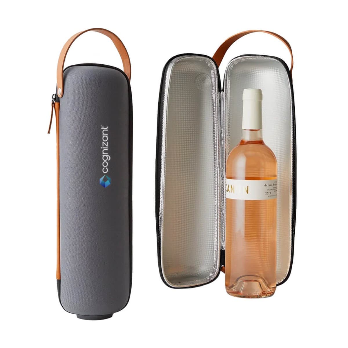 Custom Rabbit Wine Bottle Carrier with Custom Logo