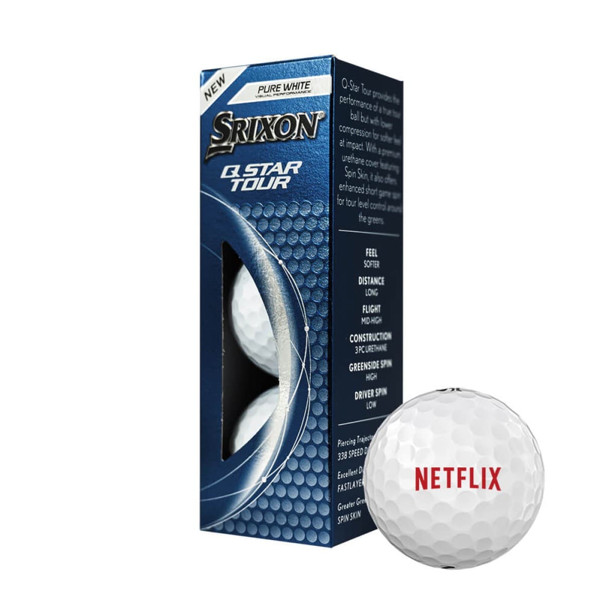 Srixon Q-Star Tour Golf Ball Sleeve with Custom Logo