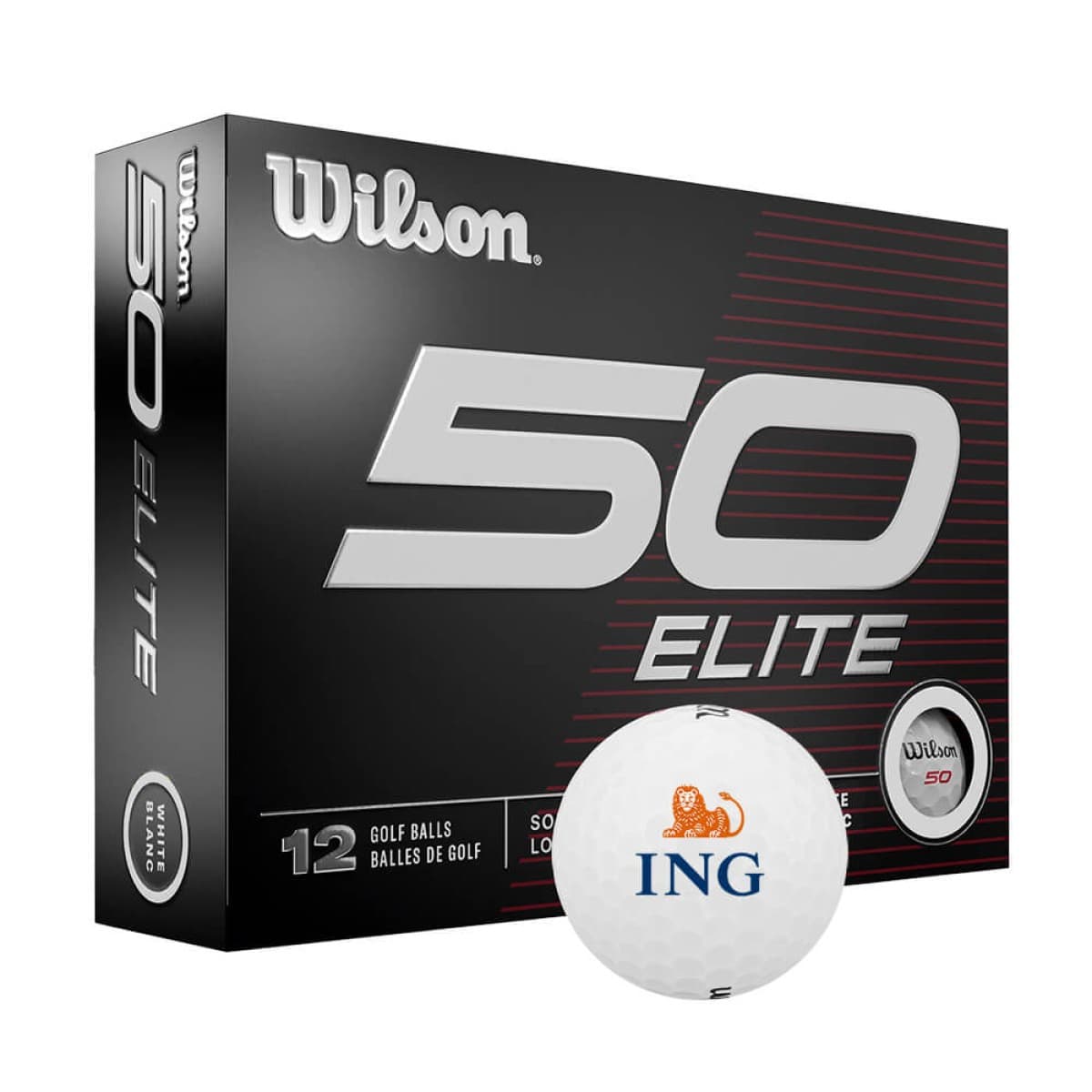 Wilson 50 Elite Golf Balls with Custom Logo