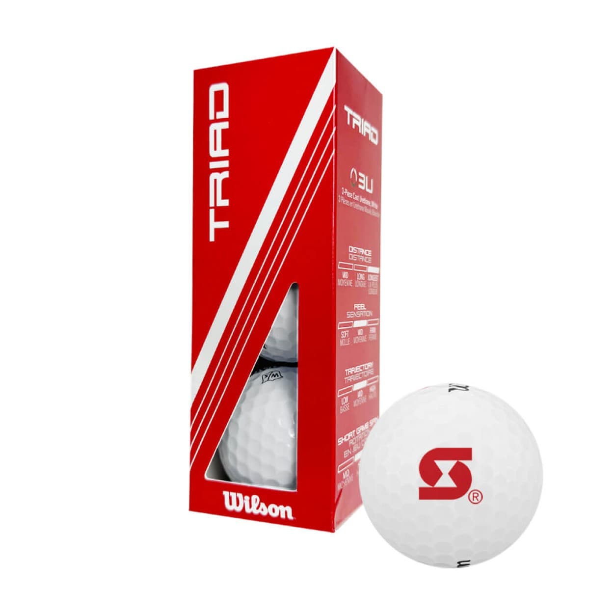Wilson Triad Golf Ball Sleeve with Custom Logo