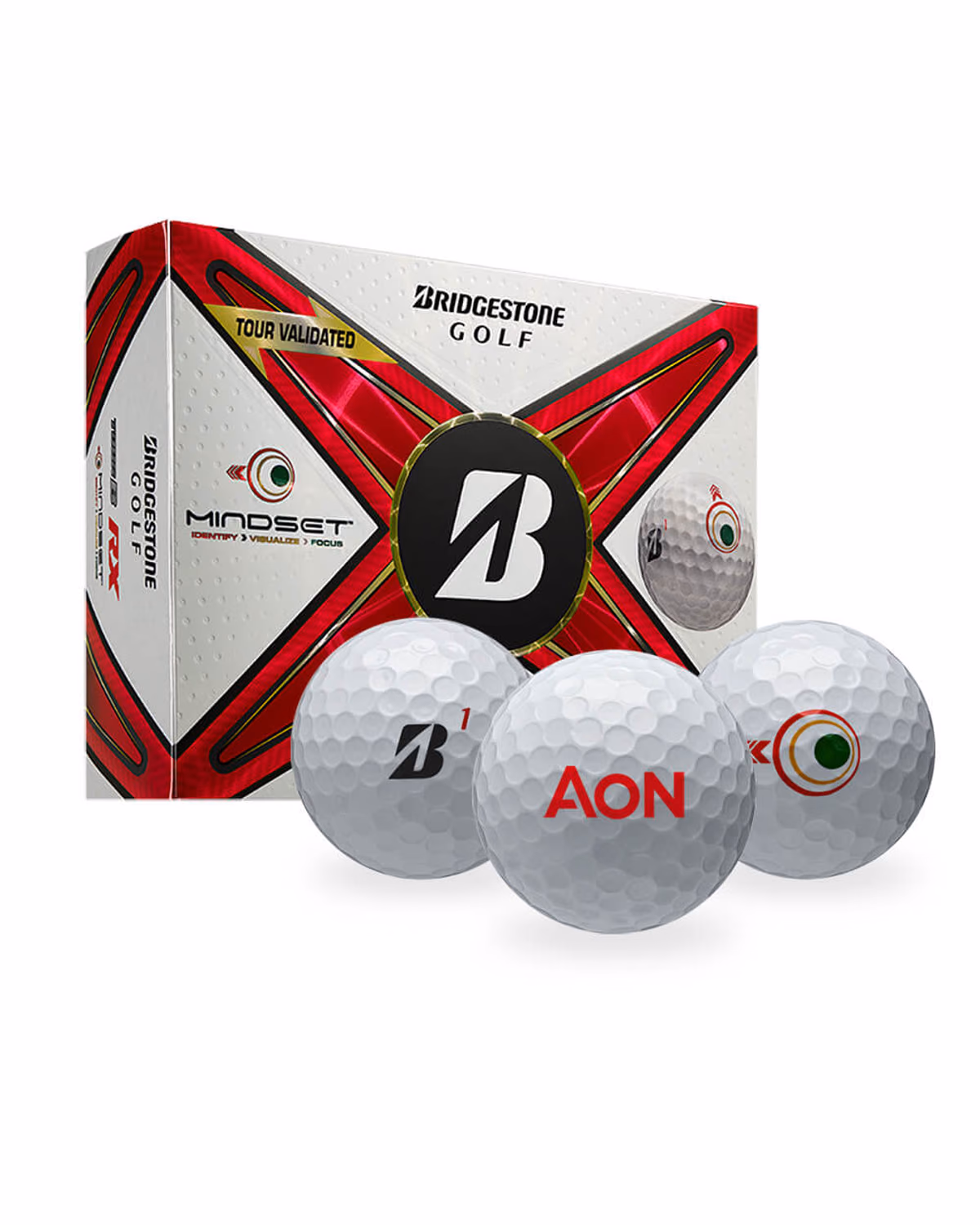 Bridgestone Tour B RX MindSet Golf Balls with Logo