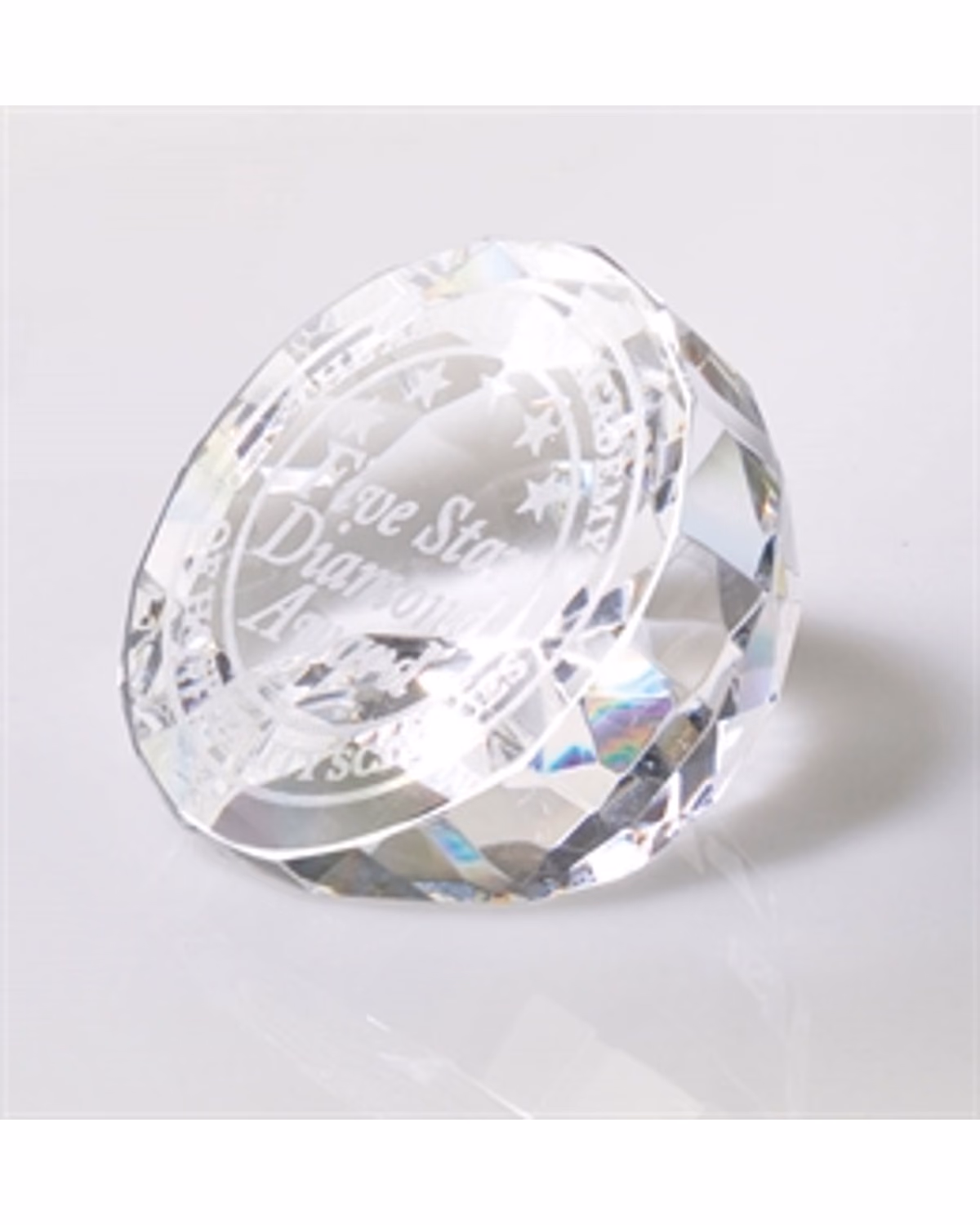 Crystal Award: Modica Flat Cut Diamond
