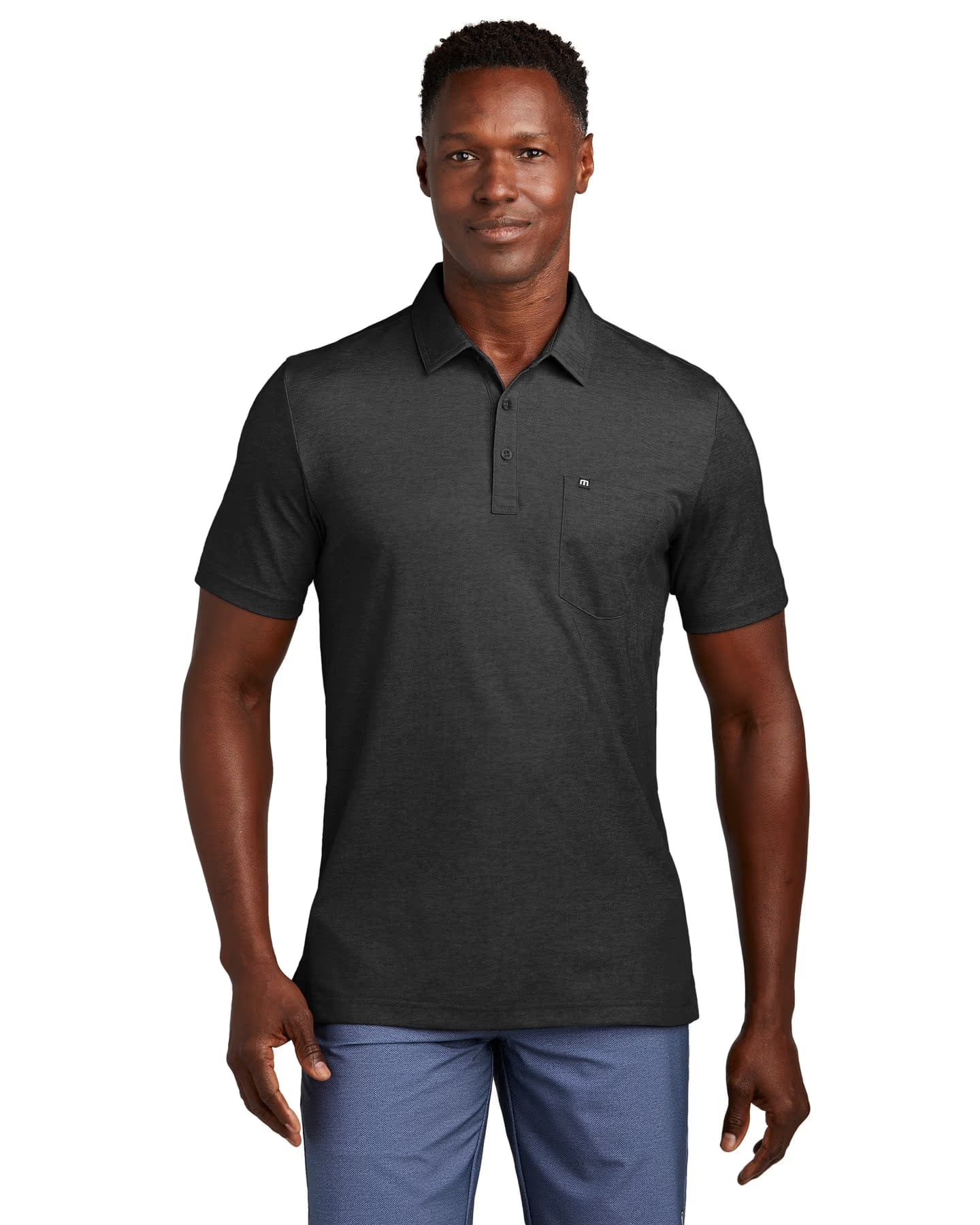 TravisMathew Oceanside Heather Pocket Polo