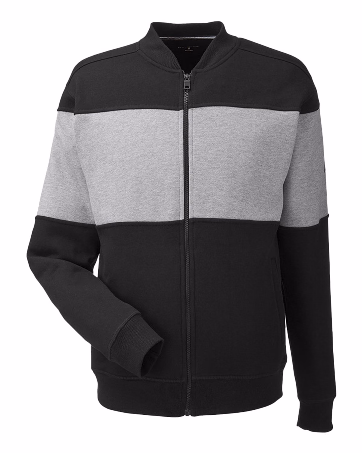 Nautica Unisex Anchor Fleece Colorblocked Bomber Jacket