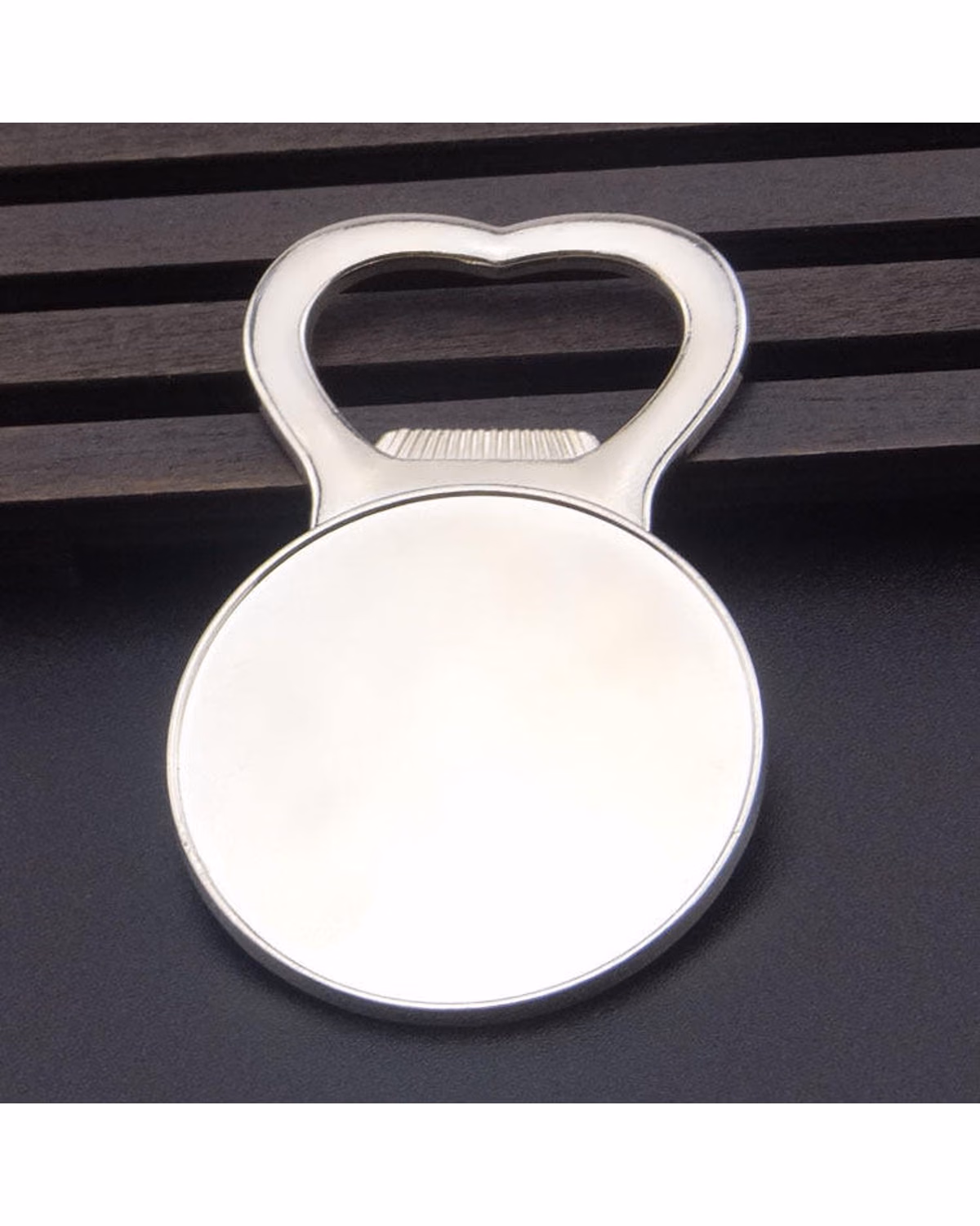 Custom Round Bottle Opener, Magnetic Back