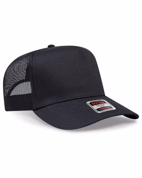 Custom OTTO CAP® 5-Panel Mid Profile Mesh Back Trucker Hat