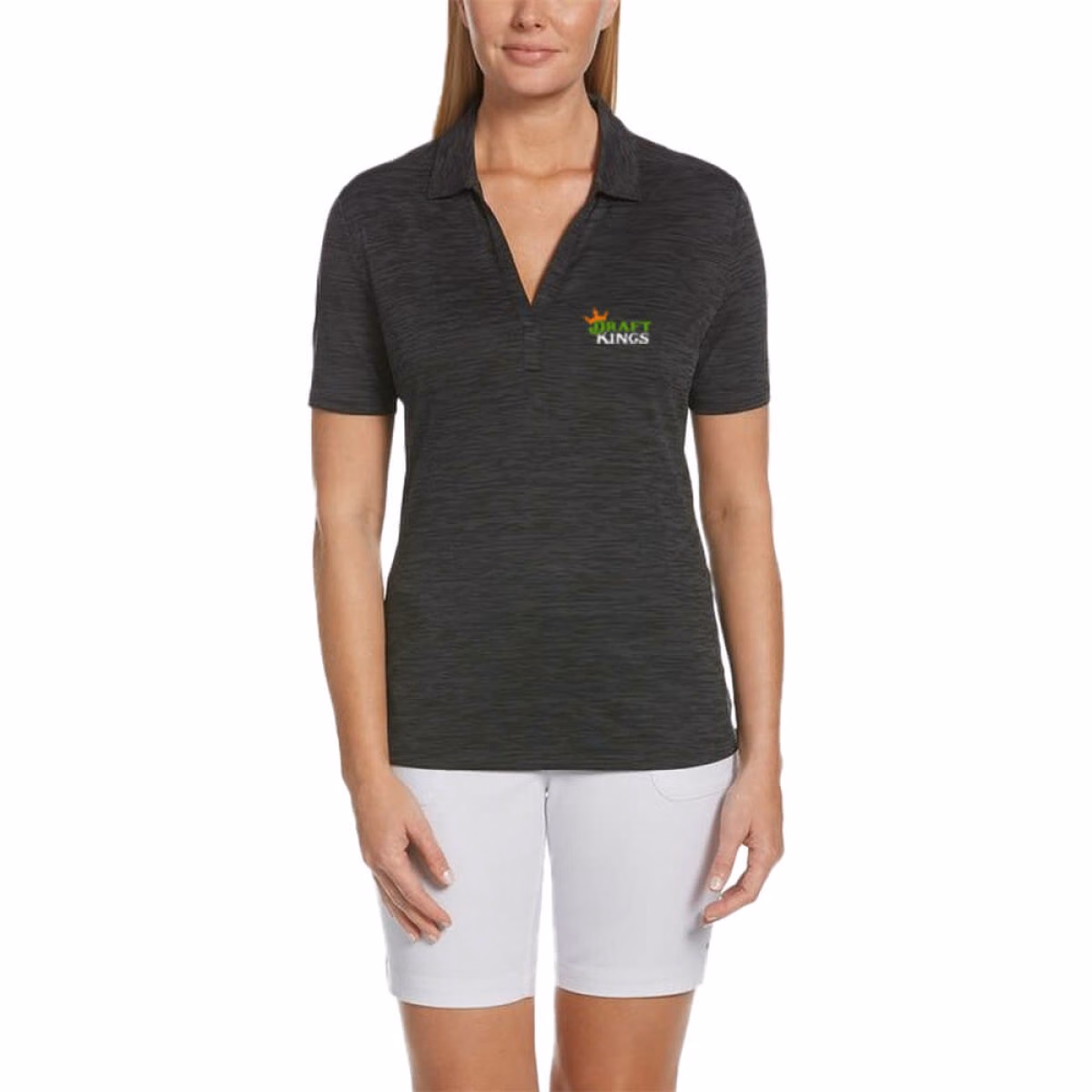 Custom Callaway Broken Stripe Ladies Polo with Custom Logo