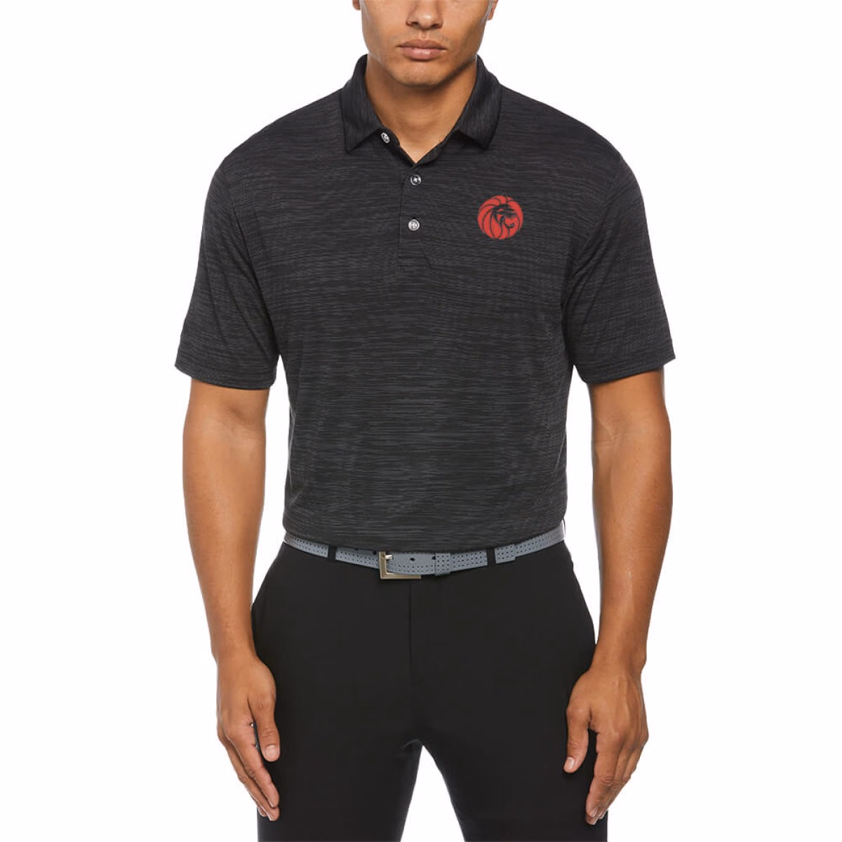 Custom Callaway Broken Stripe Men's Polo with Custom Logo