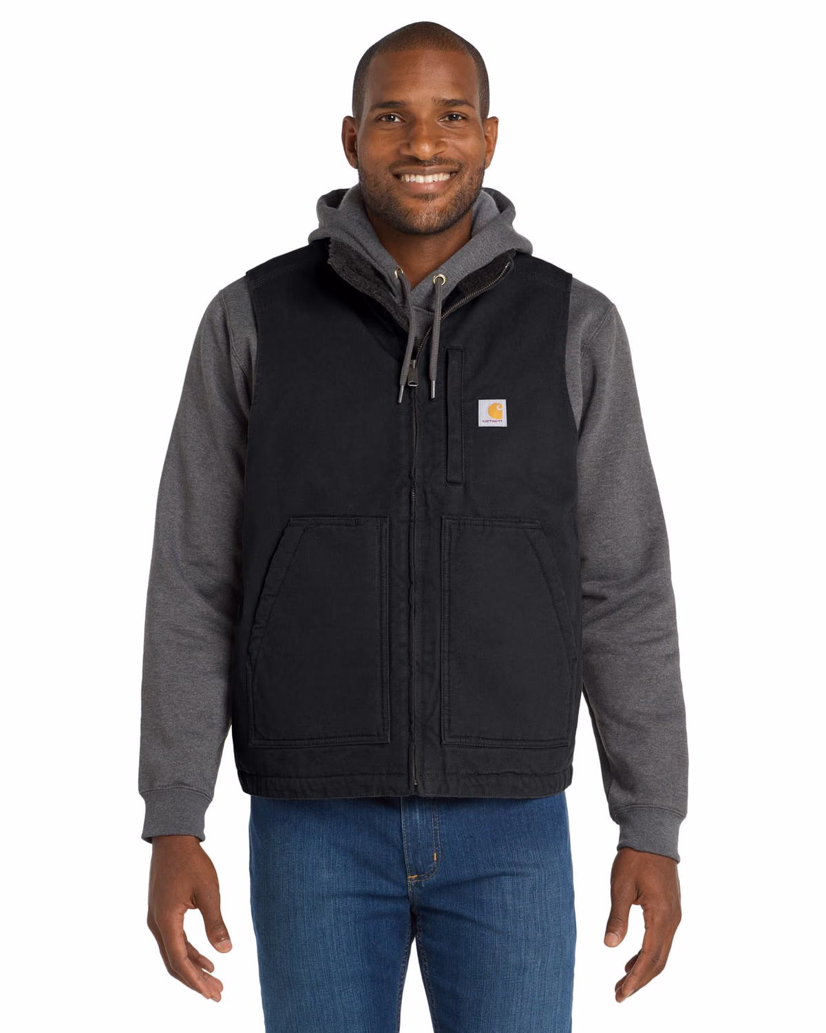 Custom Carhartt Sherpa-Lined Mock Neck Vest