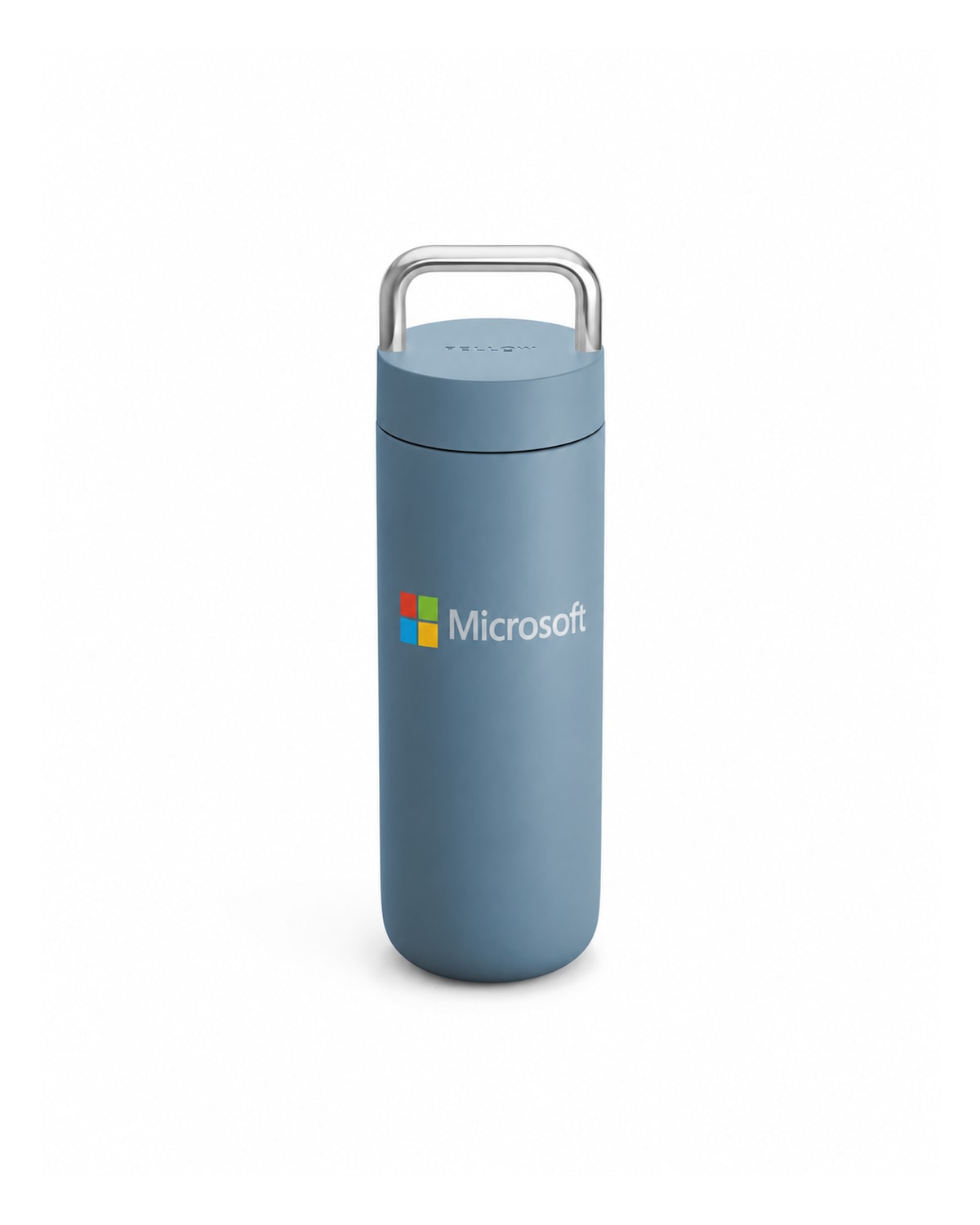 Custom Fellow Carter Carry travel mug Stone Blue with full-color company logo print sample