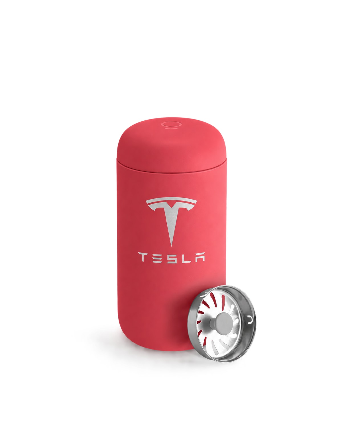 Custom Fellow Atmos vacuum canister with laser engraved company logo sample